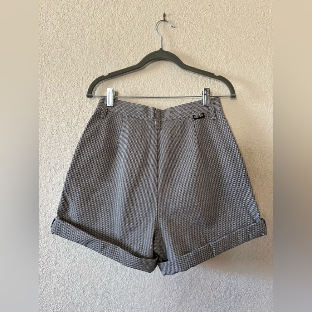 Lee Casual High Waisted Houndstooth Shorts